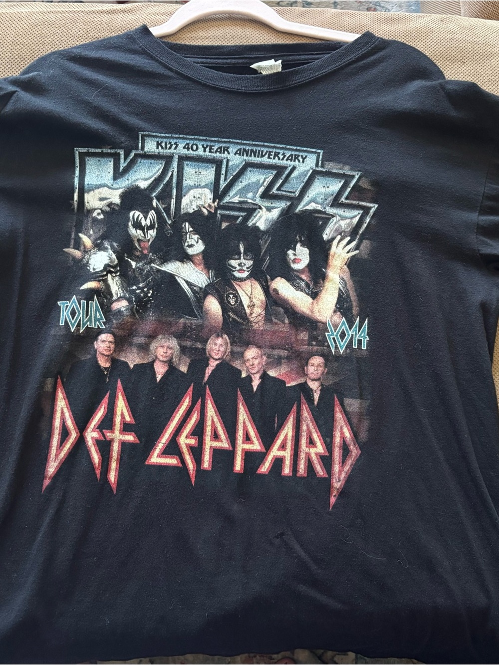2014 tour KISS x Def Leppard shirt!